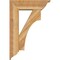 Ekena Millwork Westlake Traditional Rough Sawn Bracket w/ Offset Brace, Western Red Cedar, 8"W x 26"D x 38"H BKT0806X26X38WTL01RWR - alternate 3